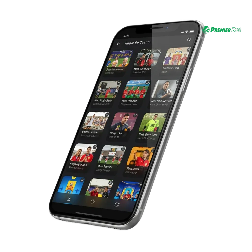 App iOS PremierBet Mali sur iPhone: paris et casino, inscription rapide, dépôt XOF via Mobile Money, ACCA Boost 750%.