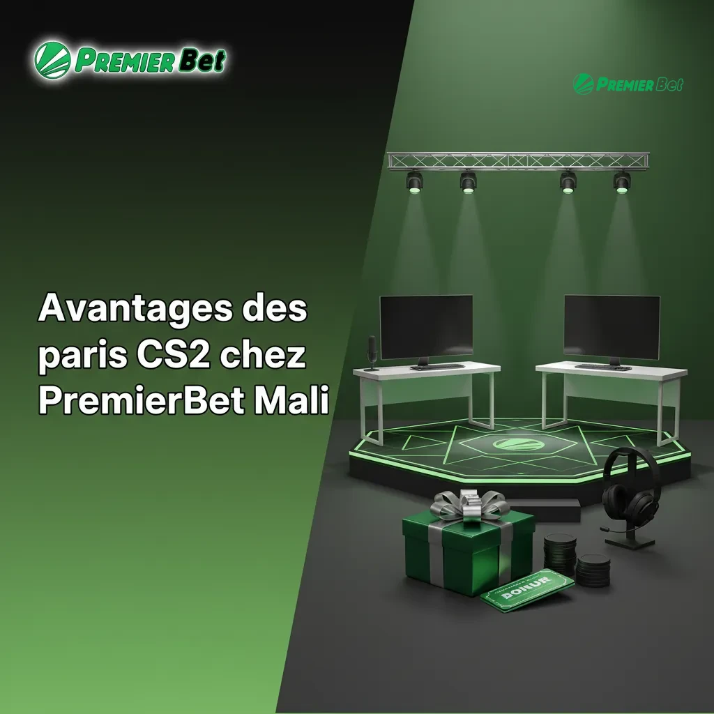 Avantages paris CS2 chez PremierBet Mali: bonus ACCA 750%, paiements locaux, support 24/7, appli mobile, cotes élevées.