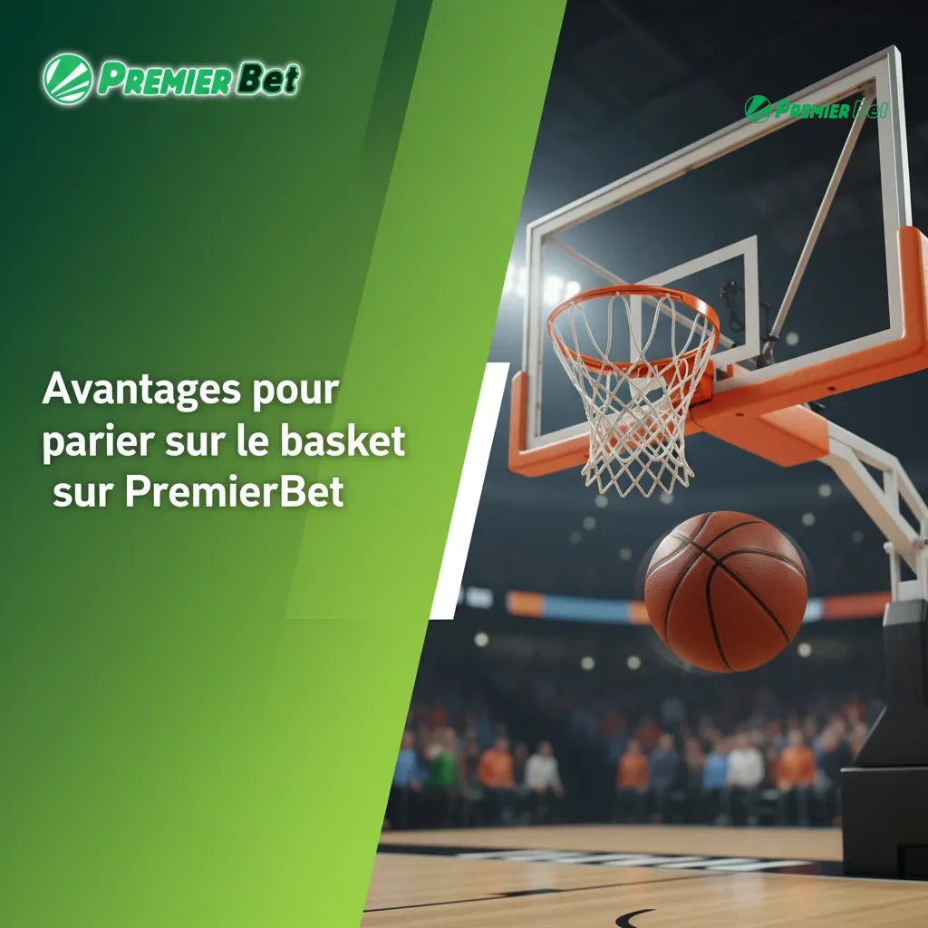Bannière PremierBet: avantages basket — cotes NBA/EuroLeague, marchés, live rapide, cashout, boosts, stats Orange/Moov Money