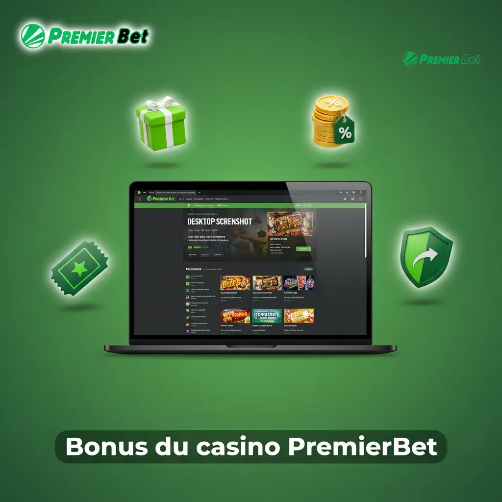 Bannière bonus PremierBet: free spins hebdo, 10% cashback live, recharge 50%, Drops&Wins, missions Aviator et jeux crash