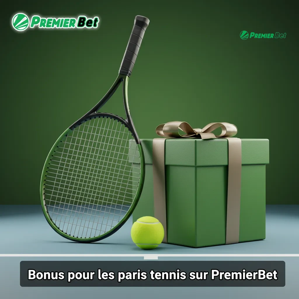 Bonus de bienvenue tennis PremierBet: % du 1er dépôt en FCFA. Paris pré-match et live comptent. Détails sur la page Promo.