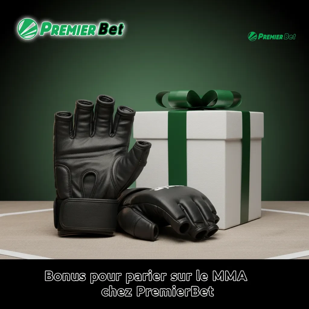 Bannière PremierBet MMA: bonus de bienvenue 100% sur le 1er dépôt. Utilisable sur marchés MMA. Conditions s’appliquent.