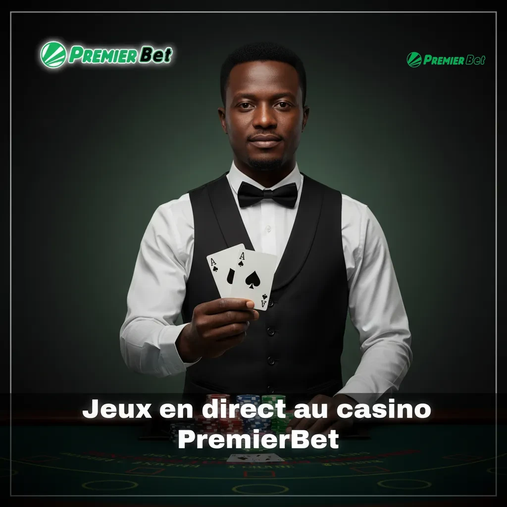 Croupiers en direct chez PremierBet: roulette, blackjack, baccarat, poker, jeux TV et dés; 200+ jeux live, du débutant au VIP