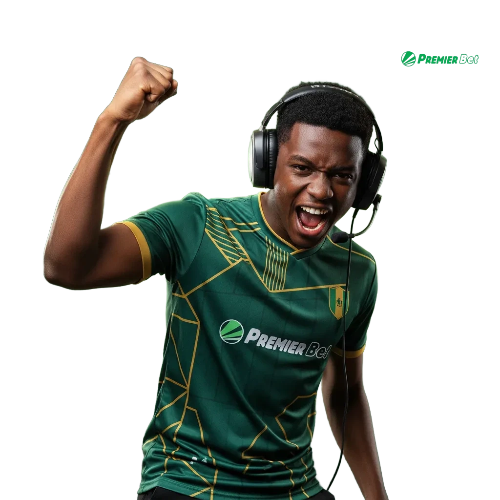 Bannière PremierBet e-sport au Mali: paris CS2, LoL, Dota 2, pré-match et en direct, ACCA Boost 750%.