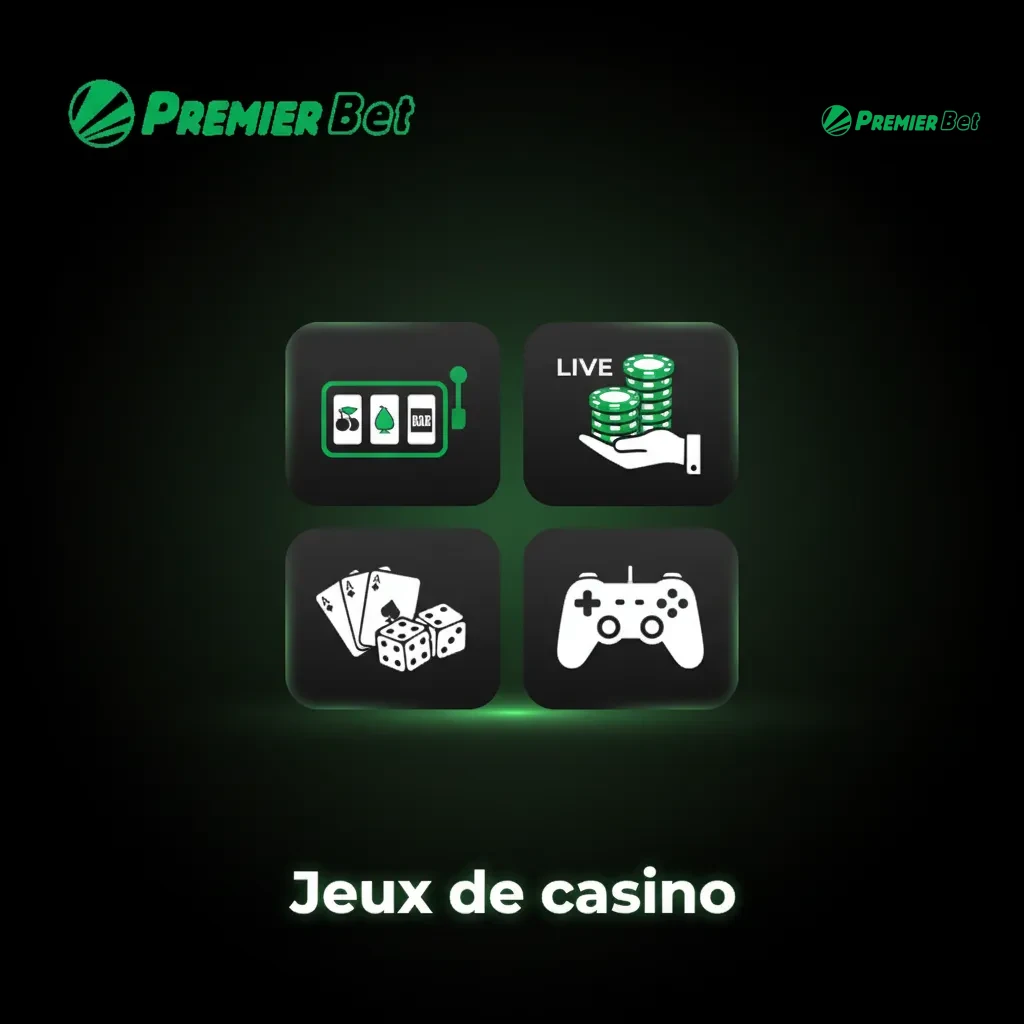 Lobby de casino en ligne avec catégories de jeux et tables en direct animées par de vrais croupiers.