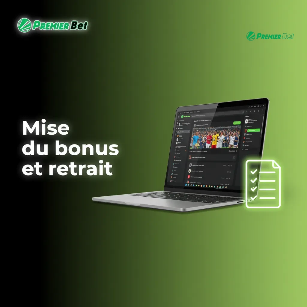 Infographie mise du bonus et retrait: solde bonus vs cash, progression 100%, contributions jeux, cotes min, délais, plafonds