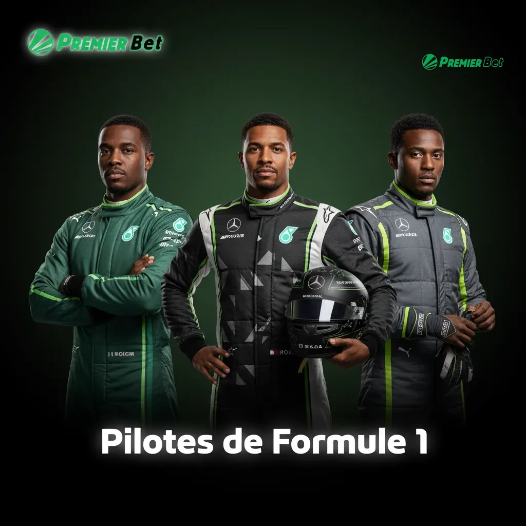 Tableau des équipes et pilotes F1 2025 avec cotes PremierBet en direct; Red Bull: Verstappen/Pérez, Ferrari: Leclerc/Hamilton