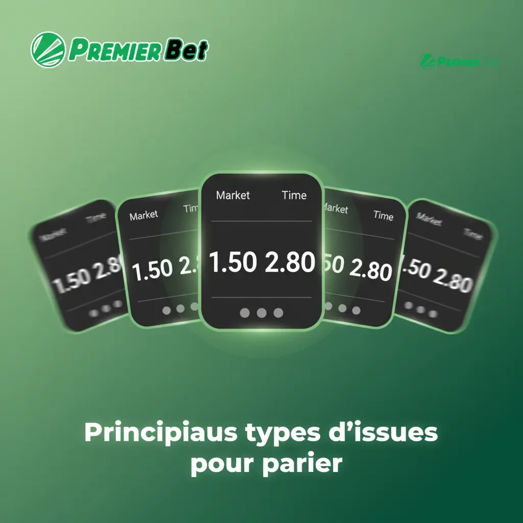 Infographie: Types d’issues pour parier: 1X2, Double chance, Over/Under, Handicap asiatique, Les deux équipes marquent