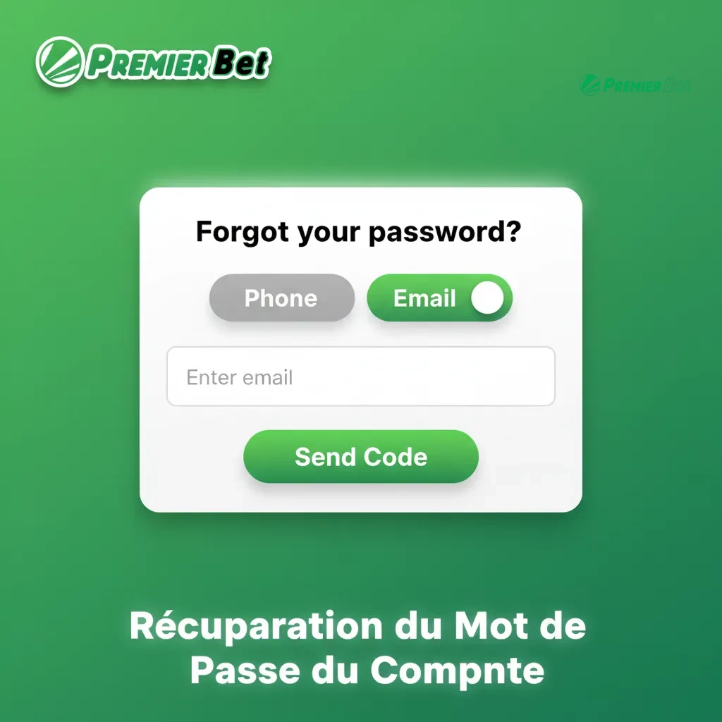 Illustration des étapes de récupération du mot de passe: «Mot de passe oublié», SMS/e-mail, OTP, nouveau mot de passe.