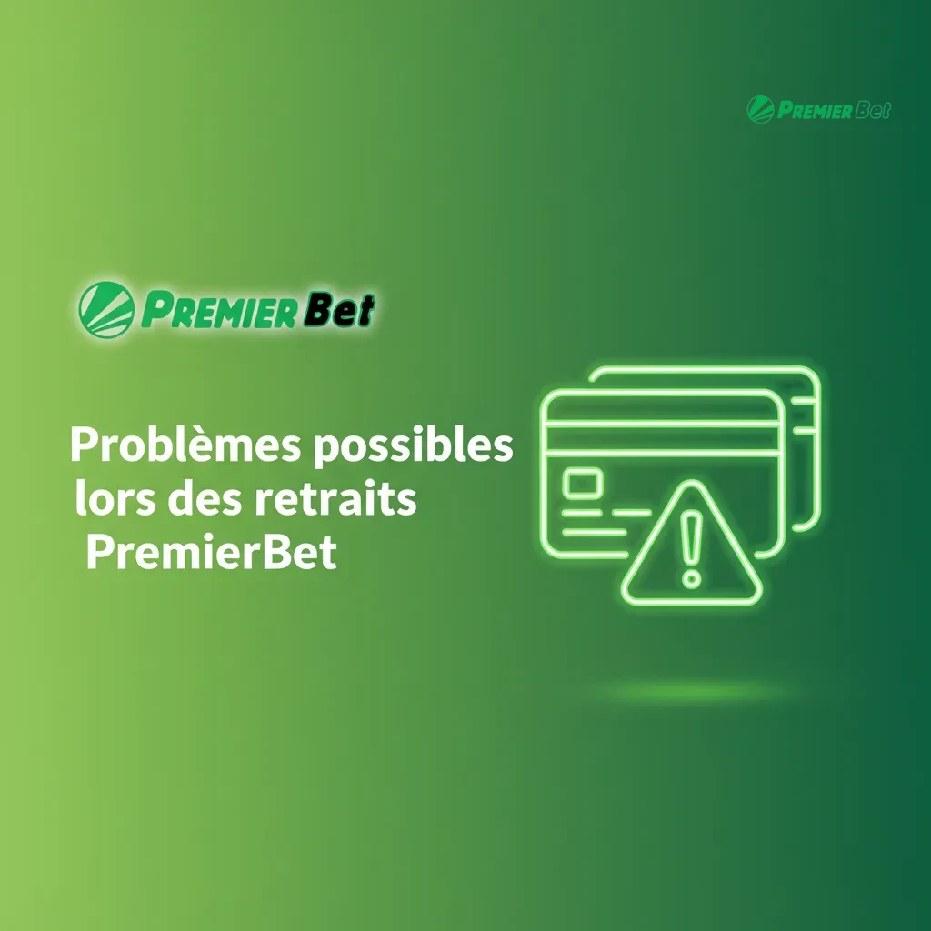 Infographie: problèmes de retrait PremierBet et solutions: KYC, wallet, plafond, pari en cours, bonus, retard, maintenance